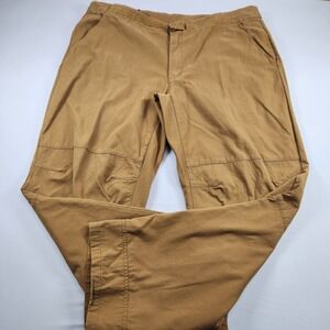 Orvis Trout Bum Rugged Light Tan Cotton Nylon Men's Pant Size 42 Integrated Belt